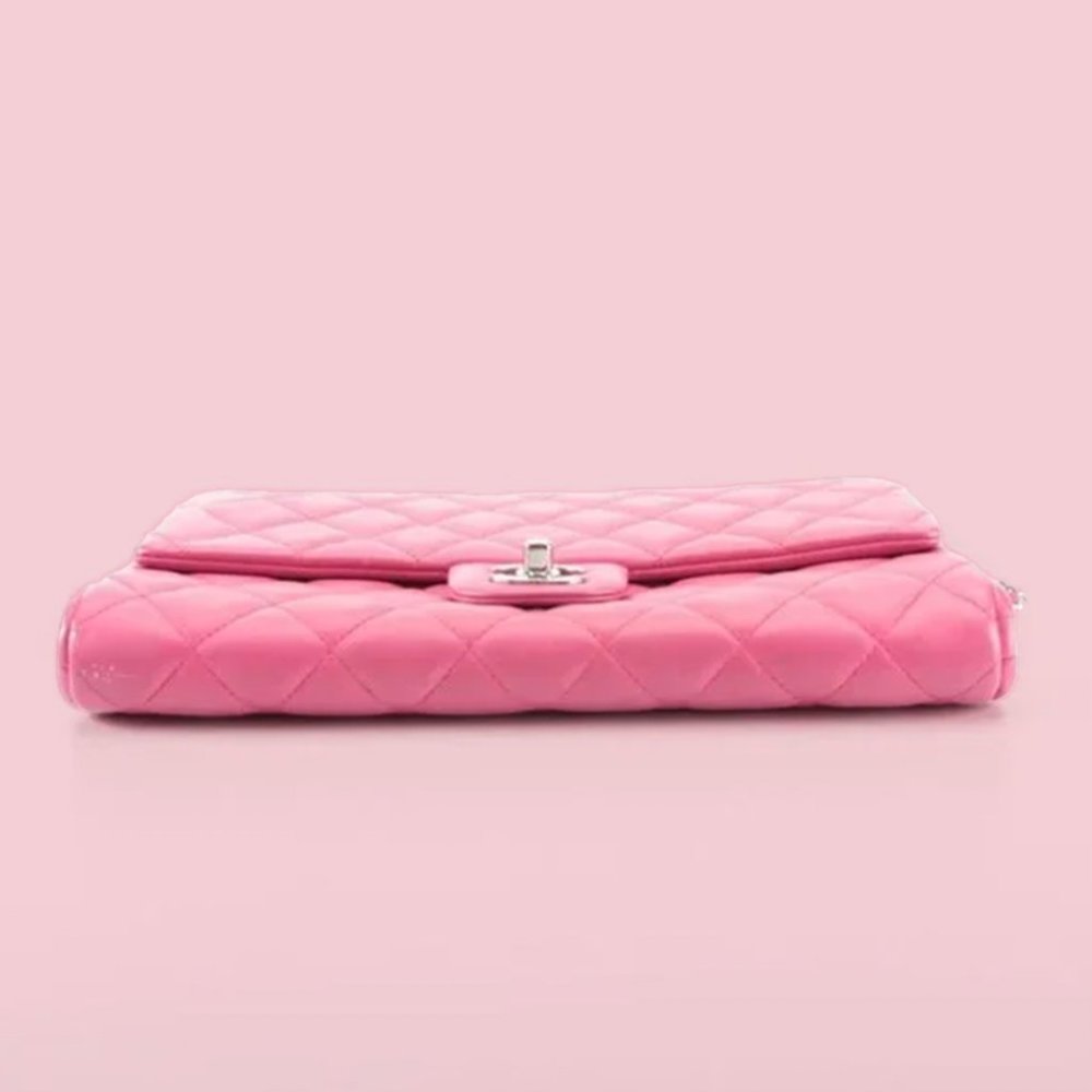 Chanel Quilted Single Flap New Clutch on Chain - Picture 3 of 13